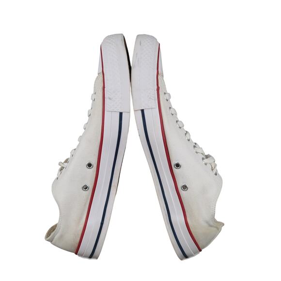 Converse Shoes Mens 11 Sneakers Chuck Taylor All Star Canvas White Low Lace Up - Picture 8 of 11